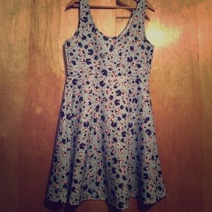 Torrid Scuba Fabric Vintage Print Dress